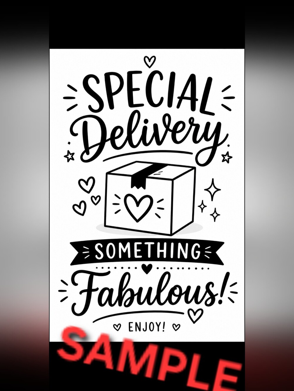 50ct. 4x6 CUSTOM "SPECIAL DELIVERY" LABELS